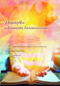 DYPLOM 00005 - PAMIĄTKA SAKRAMENTU BIERZMOWANIA