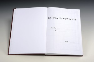 KSIĘGA (CIENKA) ZAPOWIEDZI
